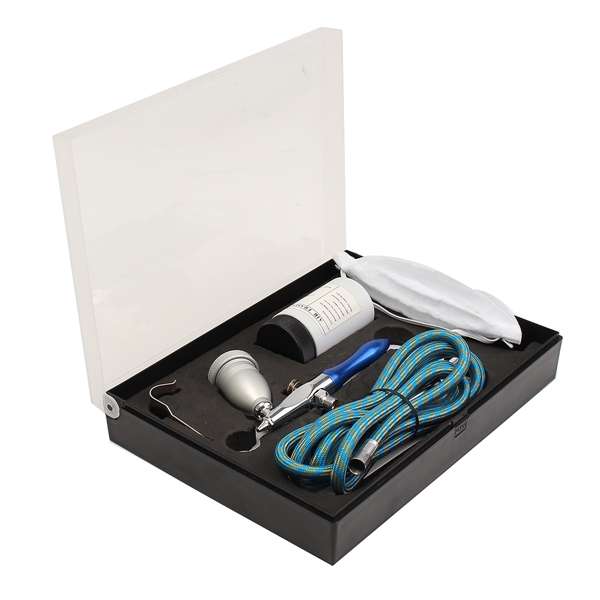 Aluminum Single Action Sandblasting Airbrush Sandblaster Kit Spray Gun Tool