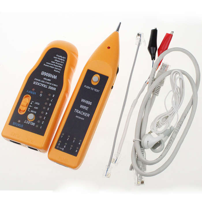 WH806B Telephone Wire Tracker Network Cable Tester Electrical Line Finding Testing for Cat5 Cat5E Ca