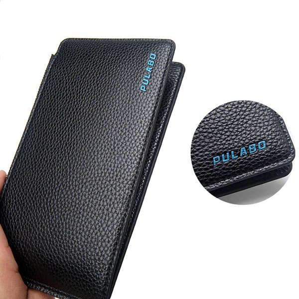 Men Genuine Leather 15 Card Slots Long Wallet Secretary Wallet Organizer Checkbook Card Case