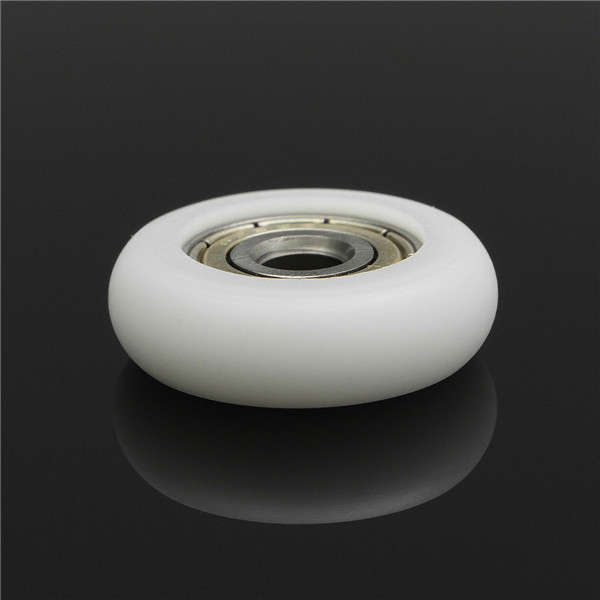 10pcs 5*23*7mm Nylon Plastic Carbon Steel Bearings Pulley Wheels Embedded Groove Ball Bearings