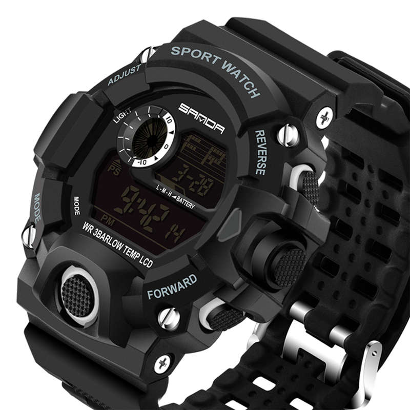 SANDA 326 Fashion Men Digital Watch Multifunction Waterproof Outdoor Sports Watch