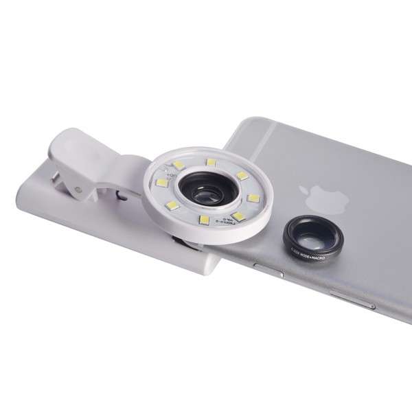 Selfie Fill Light Portable Round Ring Spot Lightt Clip Phone Flash LED Night Flashight for Smartphon