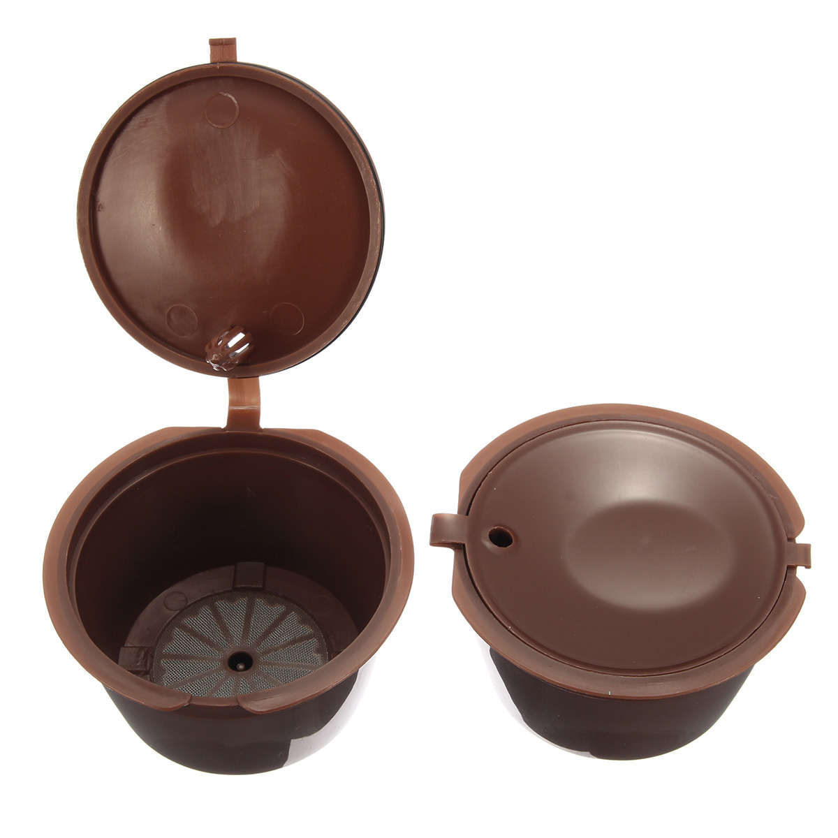 4Pcs Refillable Reusable Coffee Filter Filling Capsule Cup For Dolce Gusto