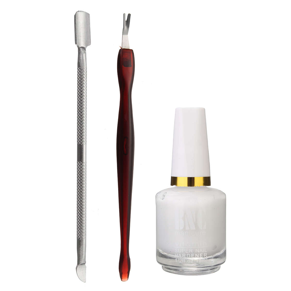 3pcs Nail Cleaner Set Pusher Cuticle Dead Skin Remover Fork Softener Glue Manicure Tools Set