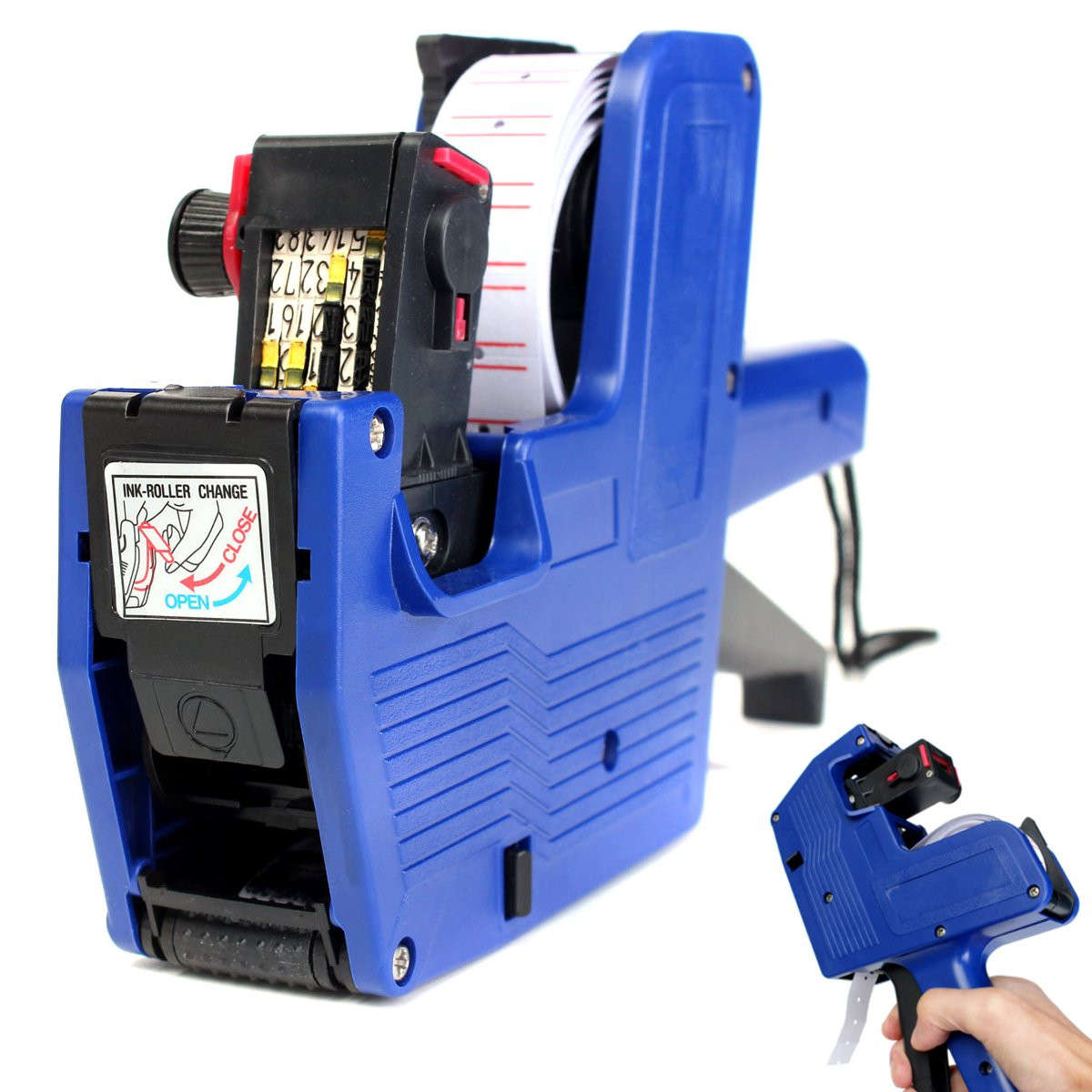 MX-5500 8 Digits Price Tag Labeler Supermarket Labeller Label Paper Ink Gun