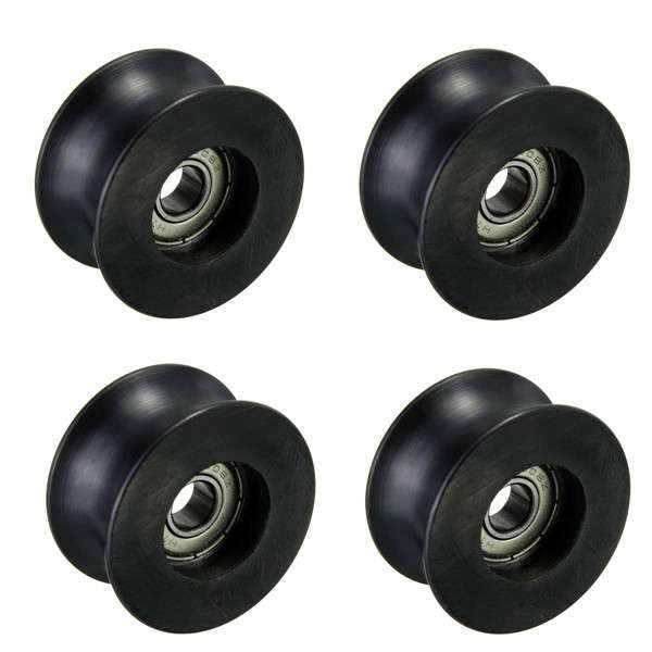 4pcs 8mm U Groove Ball Bearing 0840UU Groove Guide Pulley Sealed Rail Ball Bearing 8*40*20.7mm
