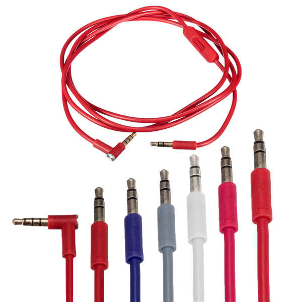 V2 3.5mm Jack Remote Mic Control Talk Cable Lead Wire For Solo HD MIC Beats By Dr Dre