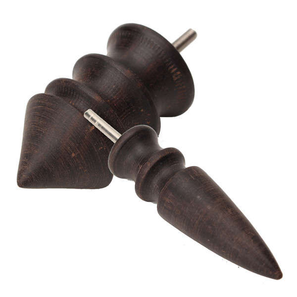 Wooden Leather Craft Edge Polished Rod Slicker Grinding Tool S/L