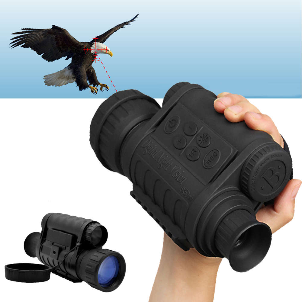 IPRee 6x50mm Digital Night Vision Telescope IR 5MP HD Camera Wildlife Hunting Monocular