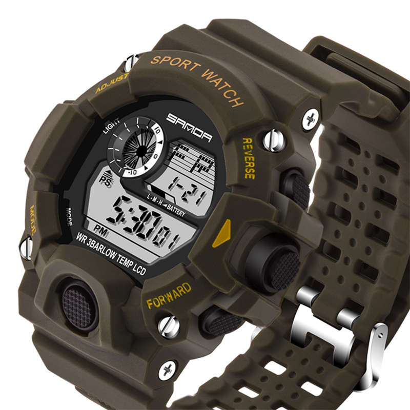 SANDA 326 Fashion Men Digital Watch Multifunction Waterproof Outdoor Sports Watch