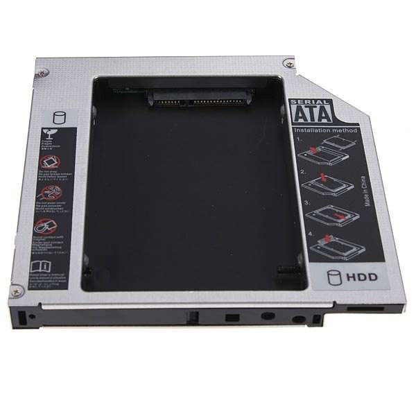 SATA to IDE 2nd HDD Hard Drive Caddy For 12.7mm Universal CD DVD-ROM