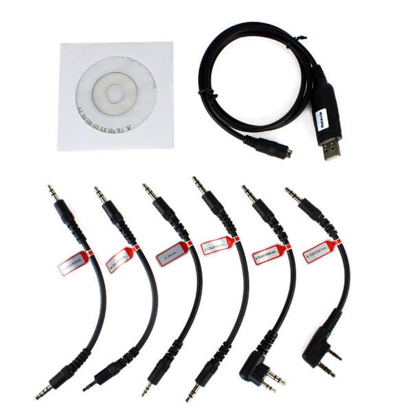 6 in 1 USB Program Programming Cable Adapter For Walkie Talkie