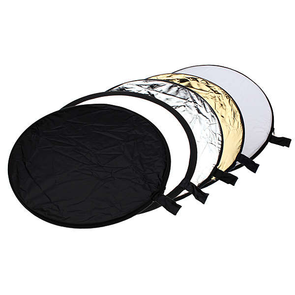 5 in 1 Light Mulit Collapsible Disk Style Reflector 60cm