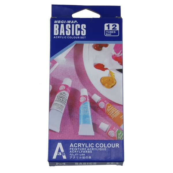 12 Colors Acrylic Nail Art Paint Set With Nail Art Brush Pen