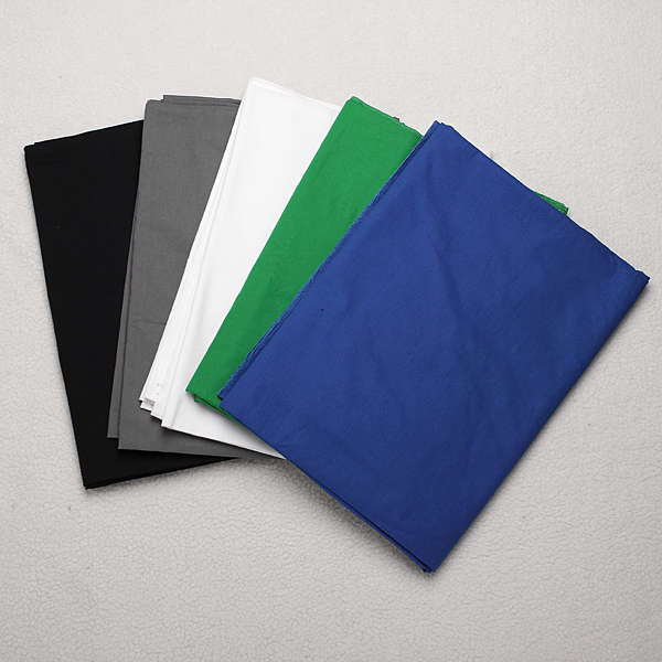 5 Colors Screen/Chromakey Backdrop 6x9 Muslin  Video Background