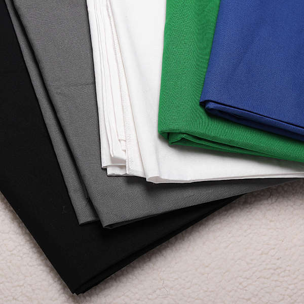 5 Colors Screen/Chromakey Backdrop 6x9 Muslin  Video Background