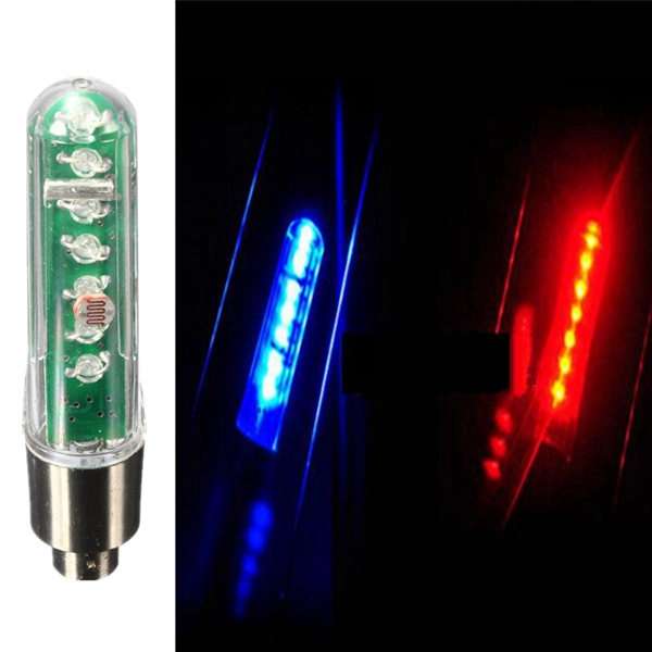 7LED Bicycle Wheel Valve Tire Tyre Double Sense LED Letter Light