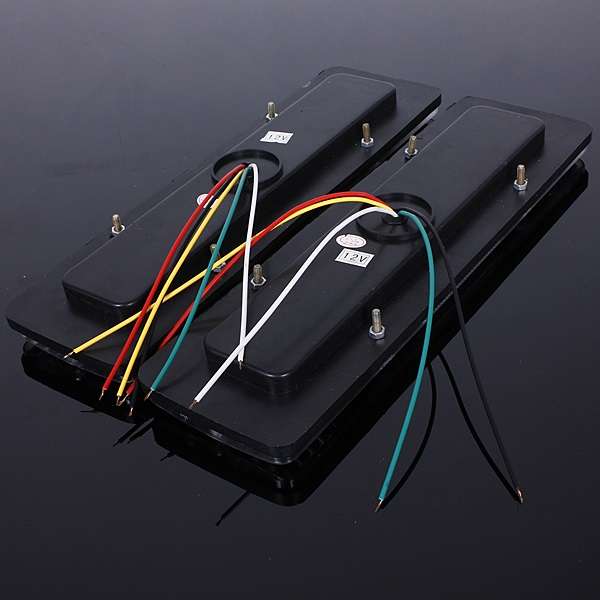 2Pcs 12V 19 LED Car Truck Trailer Tear Tail Stop Light Indicator Lamp