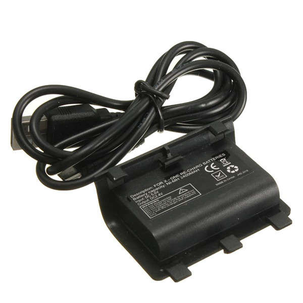 2400mah Rechargeable Battery Pack & Cable For Xbox One Play Charge Kit