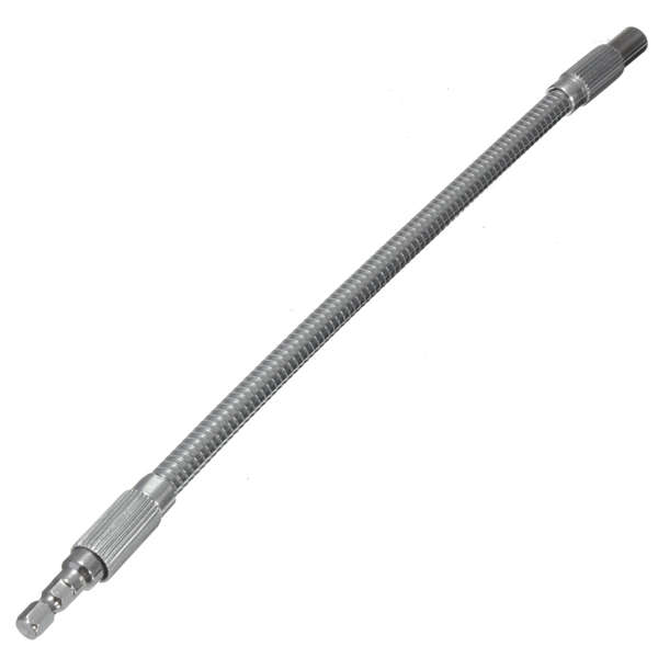 30cm 1/4inch Hex Flex Flexible Hose Screwdriver Extension Bit Holder