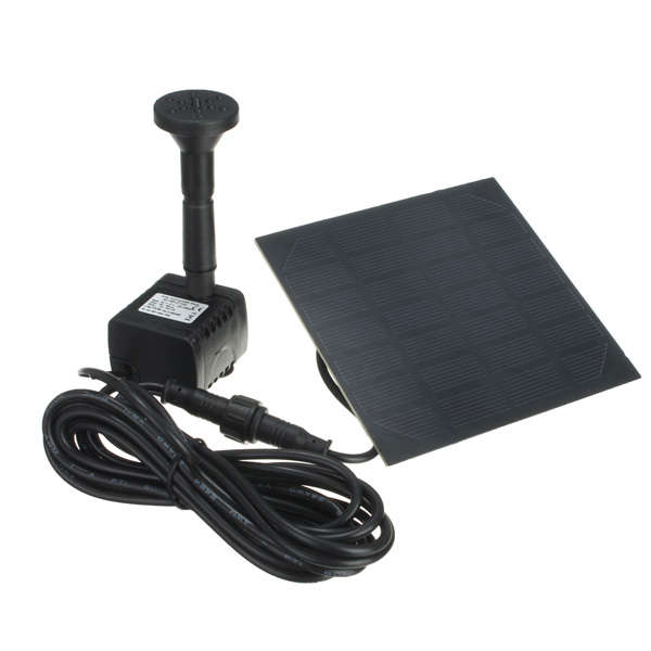 1.2W Solar Panel Power Water Pump Kit For Submersible Fountain Pond