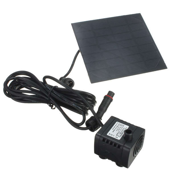 1.2W Solar Panel Power Water Pump Kit For Submersible Fountain Pond