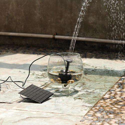 1.2W Solar Panel Power Water Pump Kit For Submersible Fountain Pond
