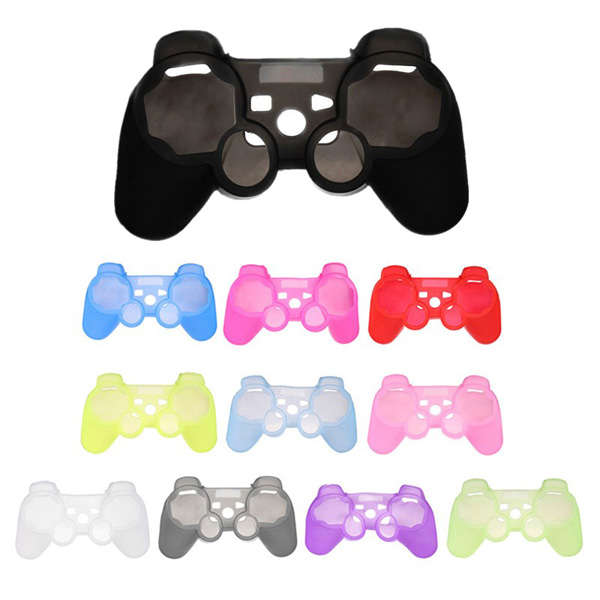 Silicone Protective Skin Case Cover For Sony Play Station 3 PS3 Controller