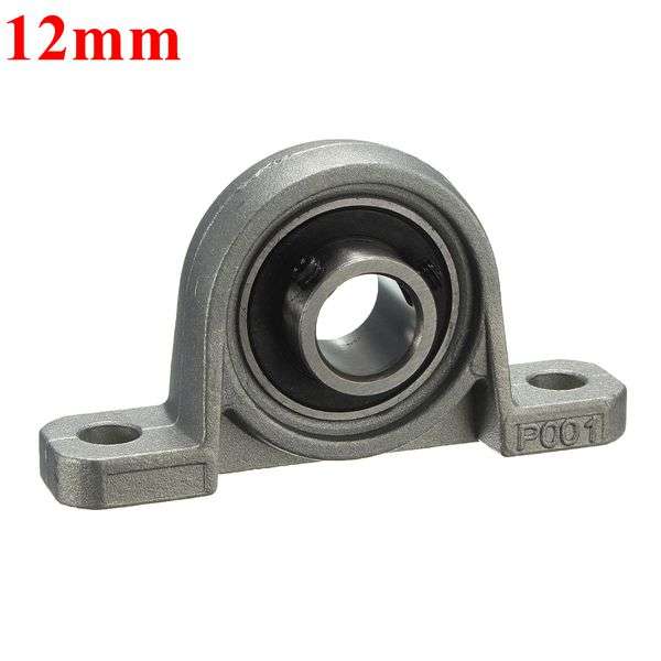 12mm Bore Diameter Pillow Block Mounted Ball Bearing KP004 Zinc Alloy