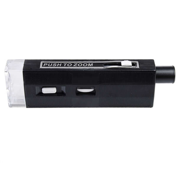 60X-100X LED Light Pocket Microscope Handheld Magnifying