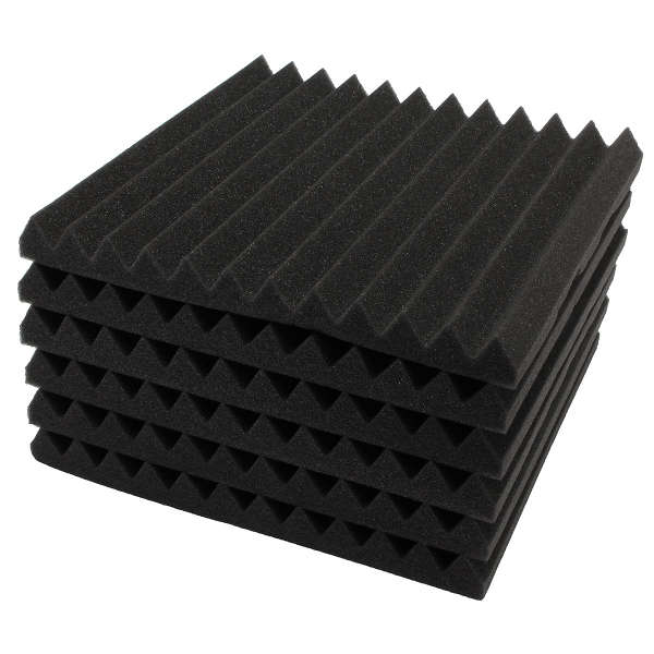 6Pcs 30x30x3cm Soundproofing Sound-Absorbing Noise Foam Tiles