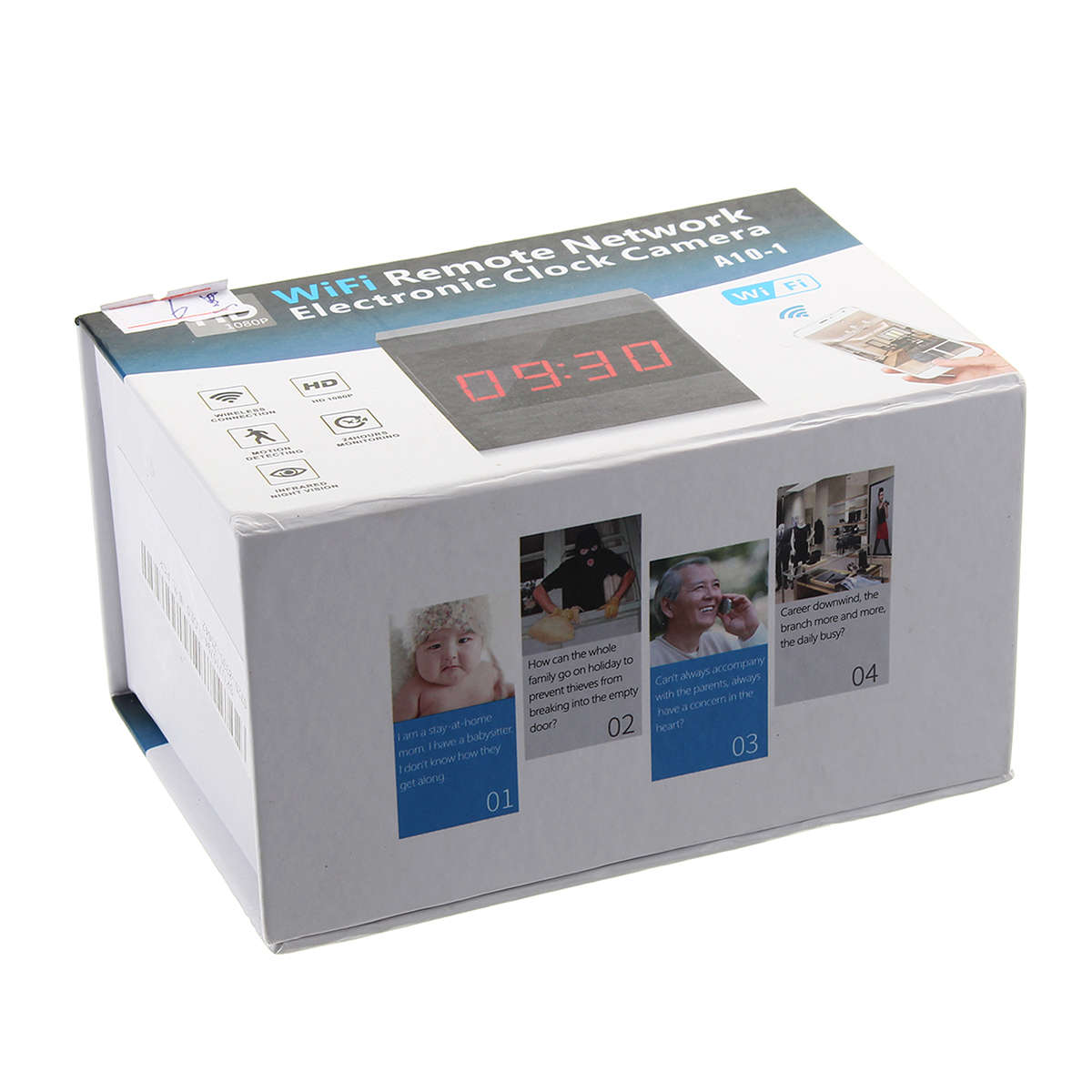 1080P HD Mini WIFI Clock Hidden Camera Wireless IP Night 120° Table Nanny Video Clock