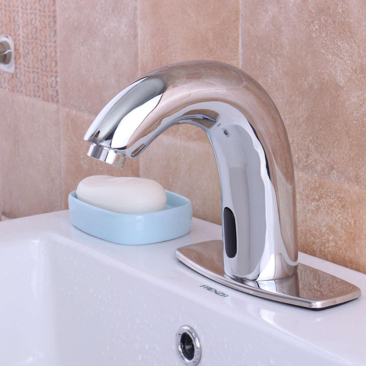 Automatic Sensor Touchless Faucet Hands Free Bathroom Sink Cold Water Tap Commercial Hands Free Tap