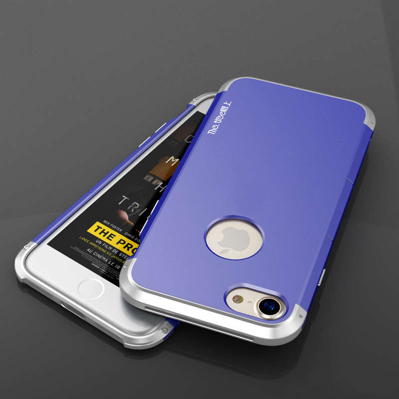 3 In 1 Metal Bumper Frame Hard PC Shell Case For iPhone 7 & 8