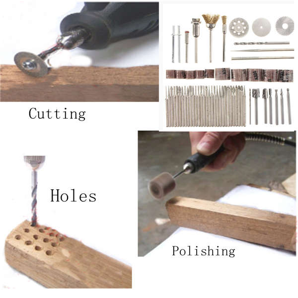 58pcs Assorted Sanding Grinding Polishing Rotary Tool Accessory Set Abrasive Tool