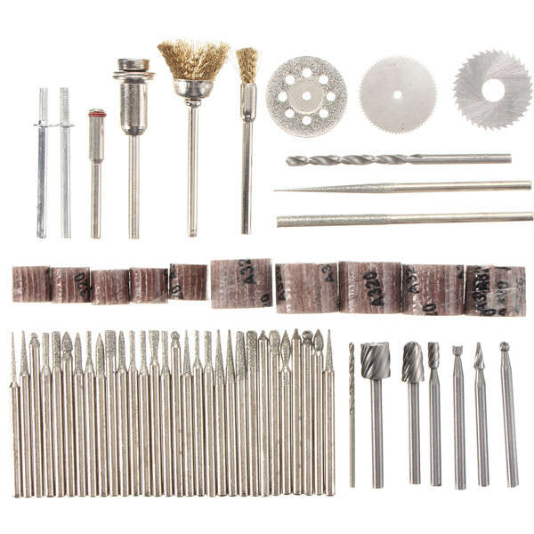 58pcs Assorted Sanding Grinding Polishing Rotary Tool Accessory Set Abrasive Tool