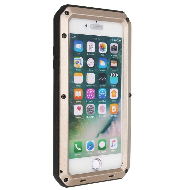 Aluminium Gel PE Shockproof Waterproof Case For iPhone 7 Plus/8 Plus