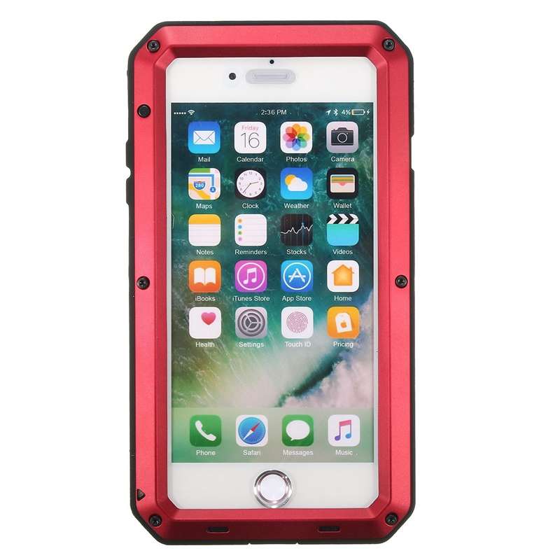 Aluminium Gel PE Shockproof Waterproof Case For iPhone 7 Plus/8 Plus