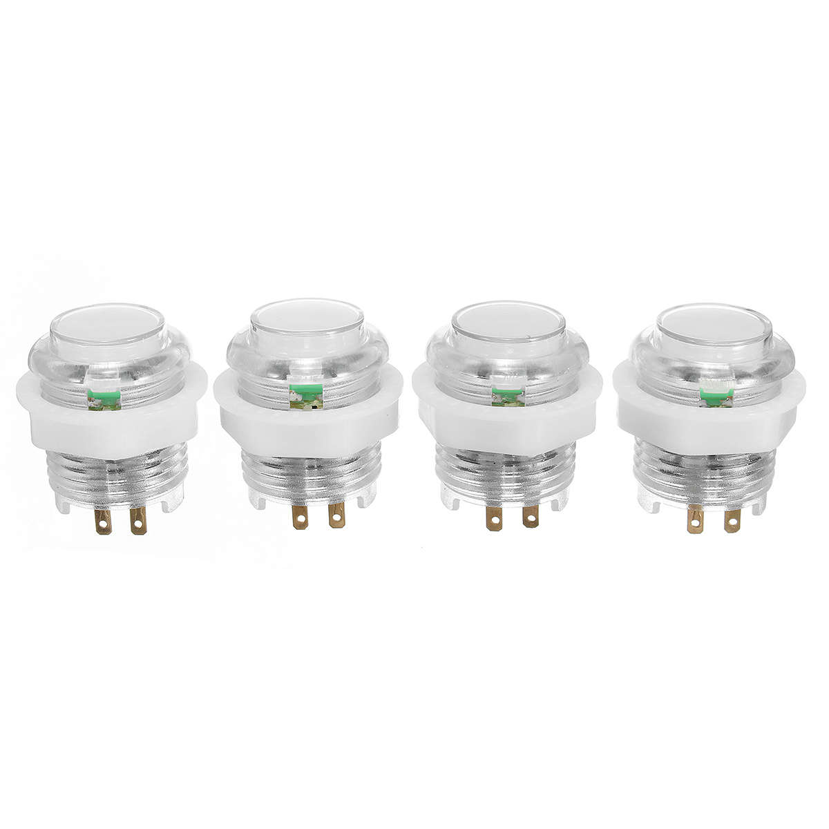 20 LED Arcade Full Colors Switch Buttons 2 USB Encoder 2 Joysticks DIY Kit Blue Red