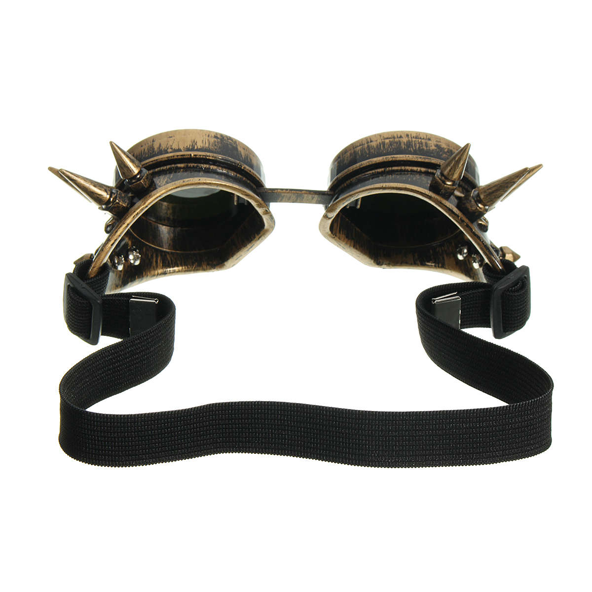 Men Vintage Victorian Gothic Cosplay Rivet Steampunk Goggles Glasses Hippie Sunglasses