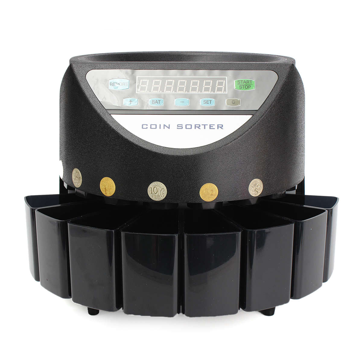 LED Display Digital Automatic Electronic Australian Coins Counter Sorter Machine