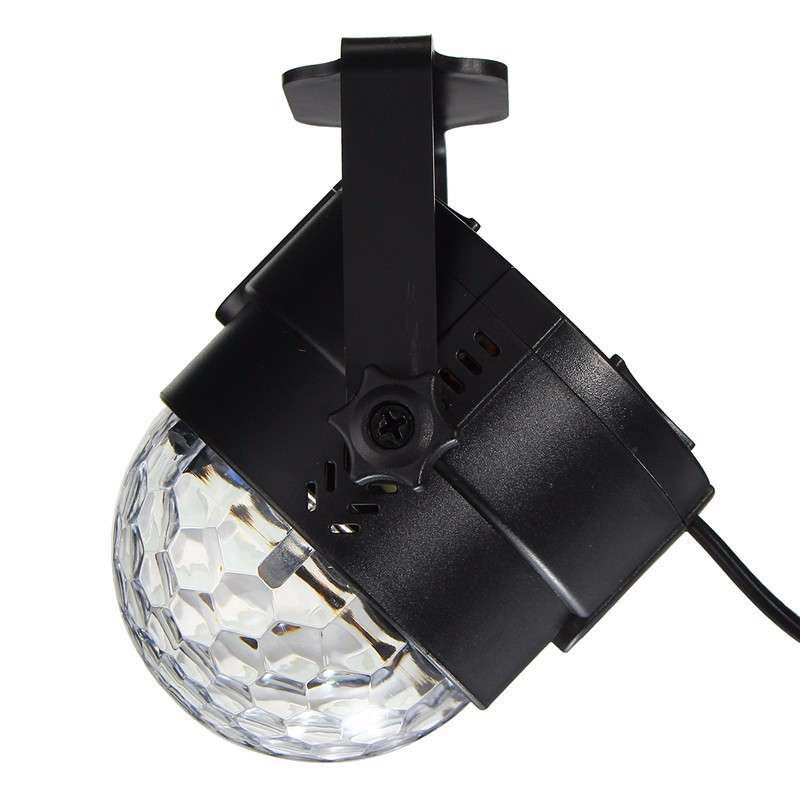 3W Sound Active RGB Party Crystal Magic Ball LED Stage Effect Lighting + IR Remote