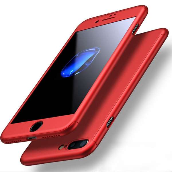 Bakeey¿¿¿ 360 Degree Full Body Protection Frosted Case Cover With Tempered Glass For iPhone 7 Plus