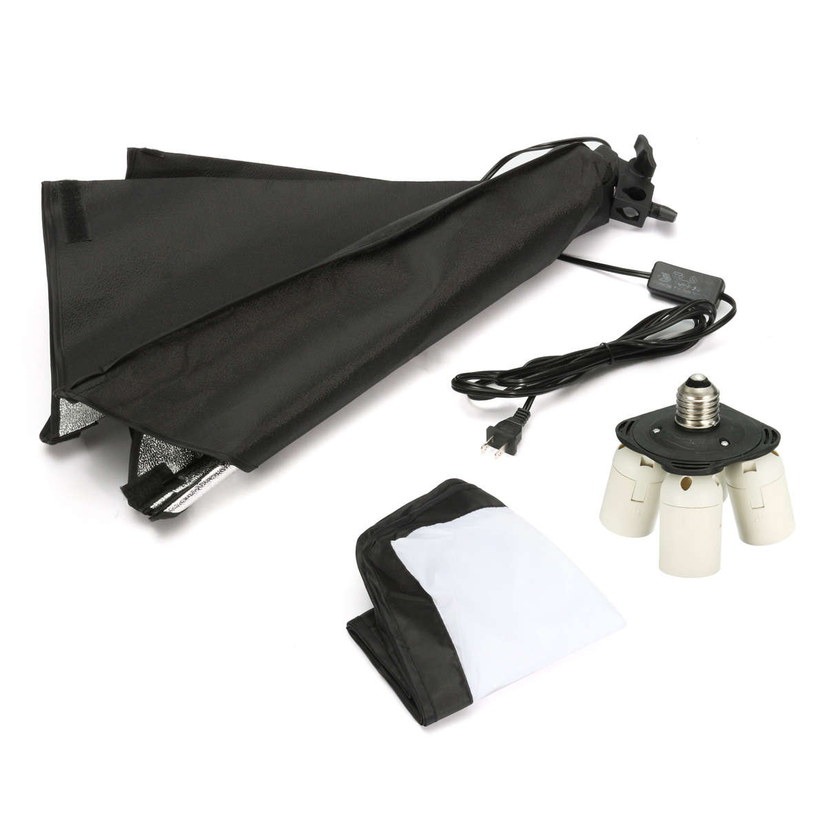 50cm x 70cm Studio Lighting Photo Softbox For 4 Socket E27 Lamp Bulb Head European