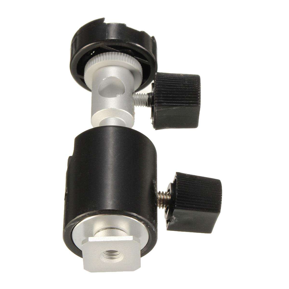 C Type 360 Degree Swivel Flash Shoe Umbrella Holder Light Stand Tripod Bracket Adapter