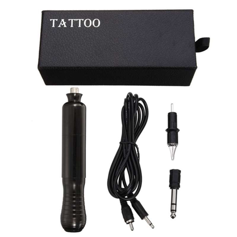 Vertical Motor Shader Rotary Eyebrow Tattoo Machine Gun Aluminum Filter Pen For Beginner