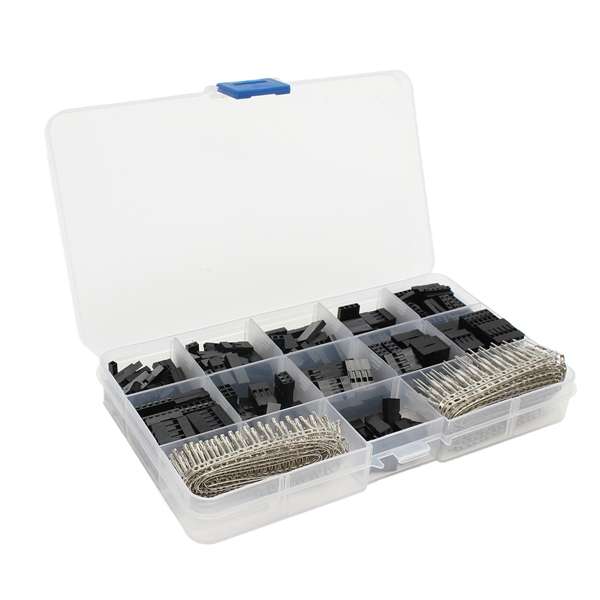 Excellway¿¿ TC10 620pcs Wire Jumper Pin Header Connector Housing Kit For Dupont and Crimp Pins