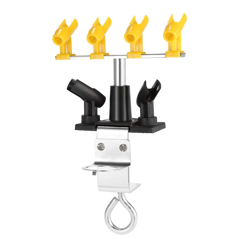 Professional Airbrush Holder Clamp On Airbrush Stand Kit 6 Mount Spray Gun Table Top Bench Station