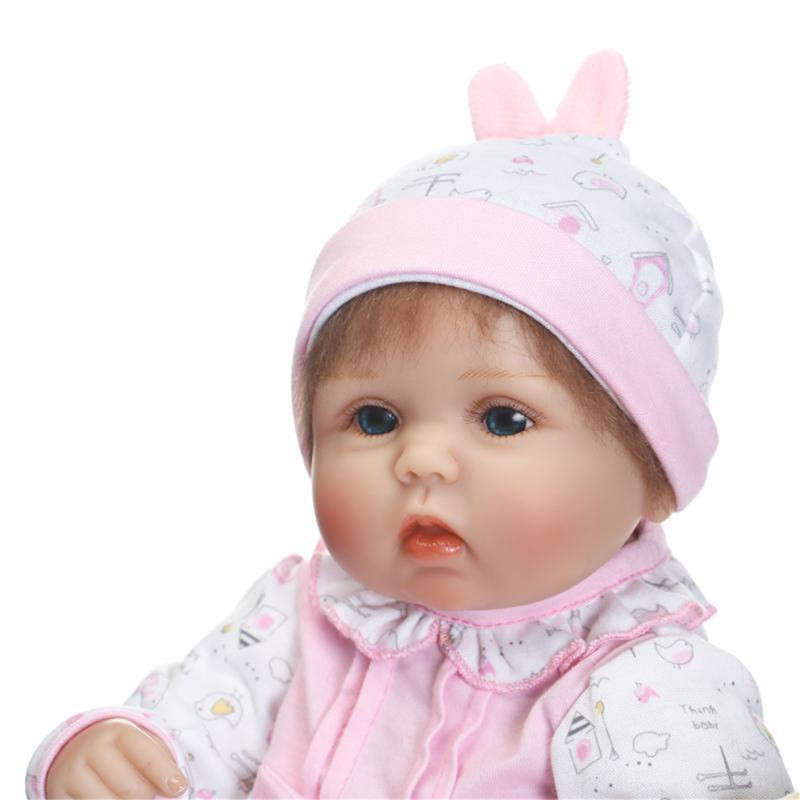 NPK 17`` Realistic Handmade Reborn Baby Doll Soft Silicone Vinyl Lifelike Newborn