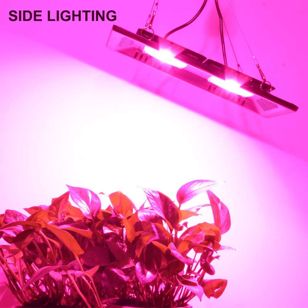 100W Indoor Garden Double Cob LED Grow Light Full Spectrum Ultra-Thin Growth Lamp for Flower Vegetab